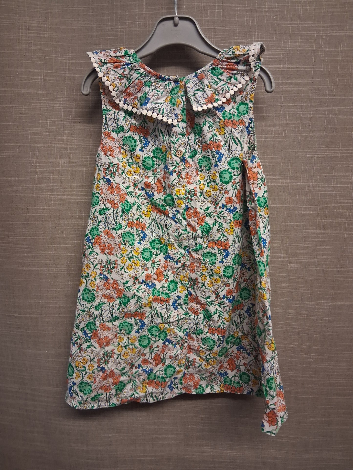 Next Girls Floral Sleeveless A Line Dress Age 4-5 Years