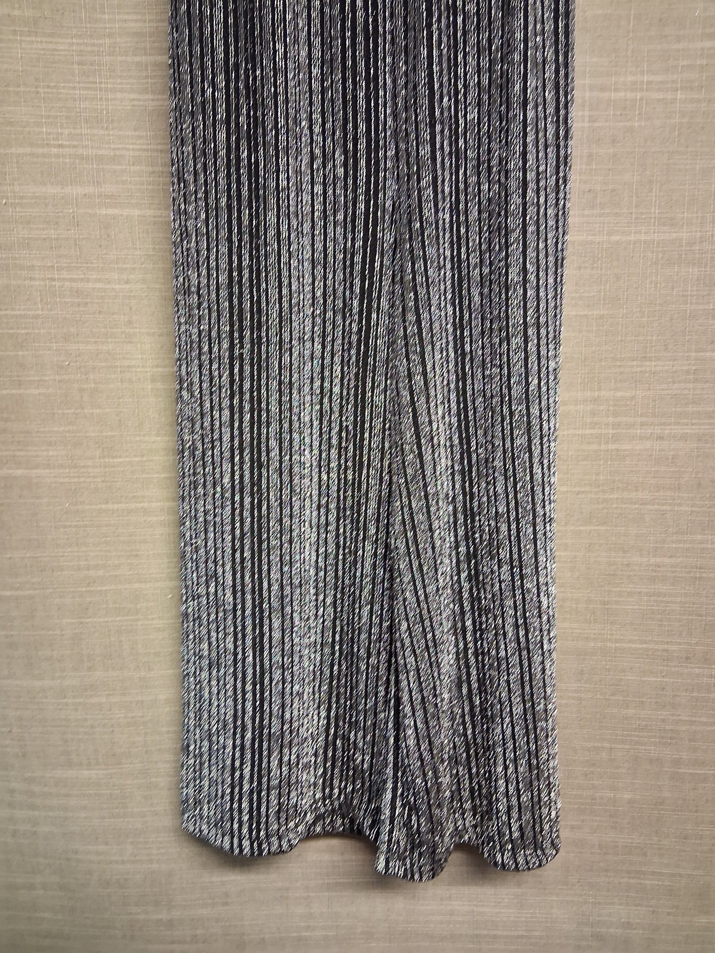 Primark Girls Black Silver Jumpsuit Age 10-11 Years with Belt