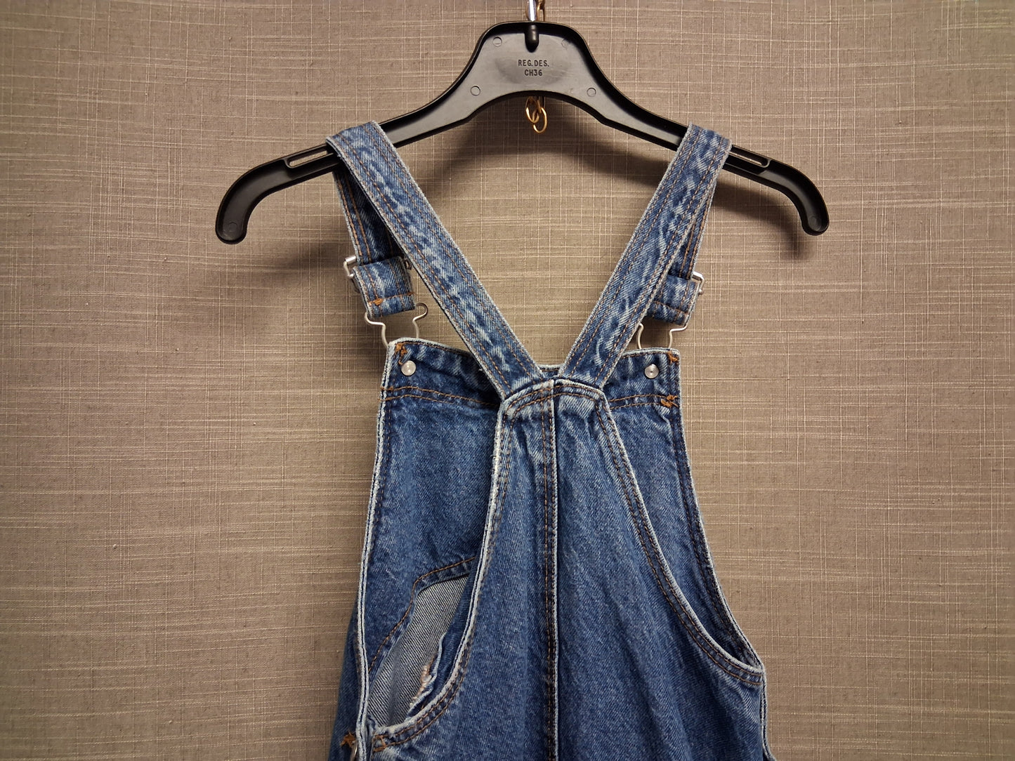 Primark Girls Blue Denim Pinafore Dress Age 7-8 Years