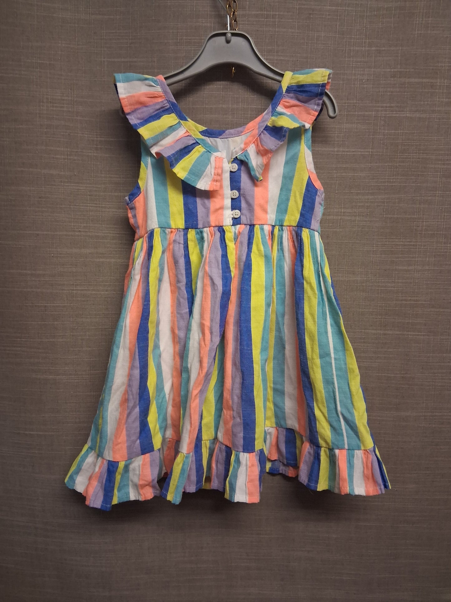 Next Girls Multicolour Sleeveless Lined Dress Age 4-5 Years