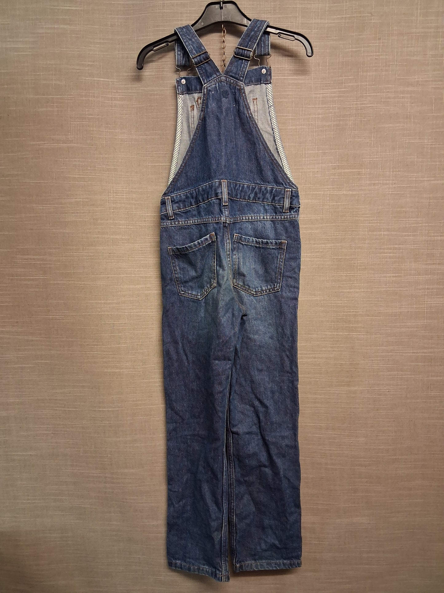 FatFace Girls Blue Denim Dungarees 100% Cotton Age 9 Years