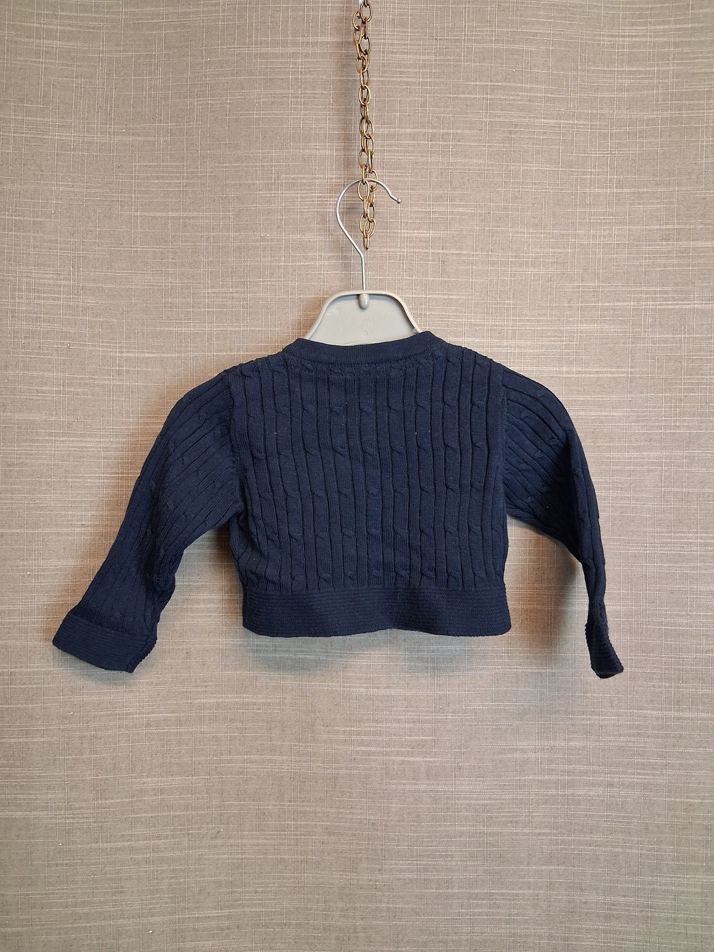 Maine Debenhams Girls Bolero Shrug Cardigan Age 3-6 Months Navy New