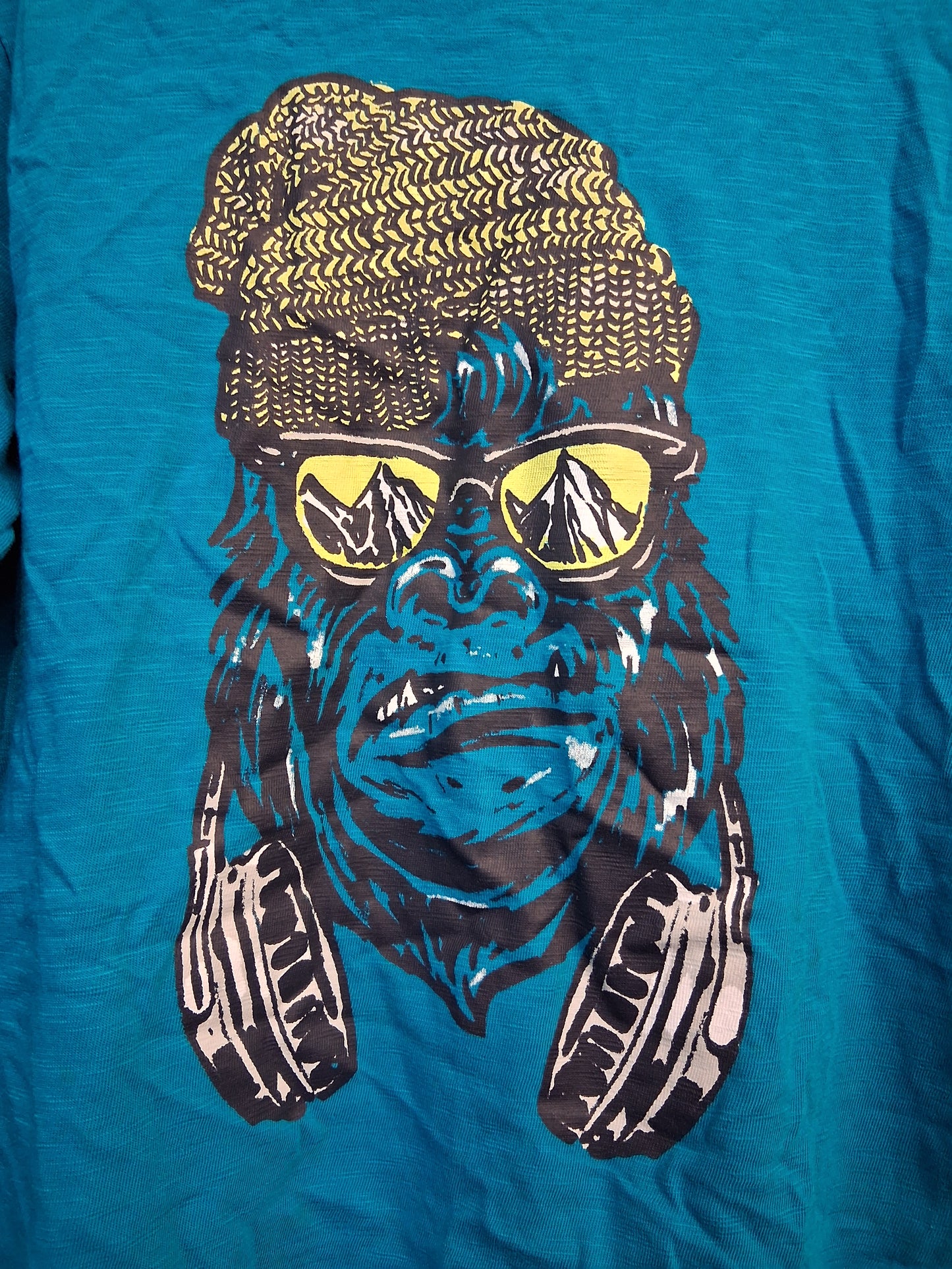 TU Boys Blue Long Sleeve Gorilla Print T-Shirt Age 6 Years