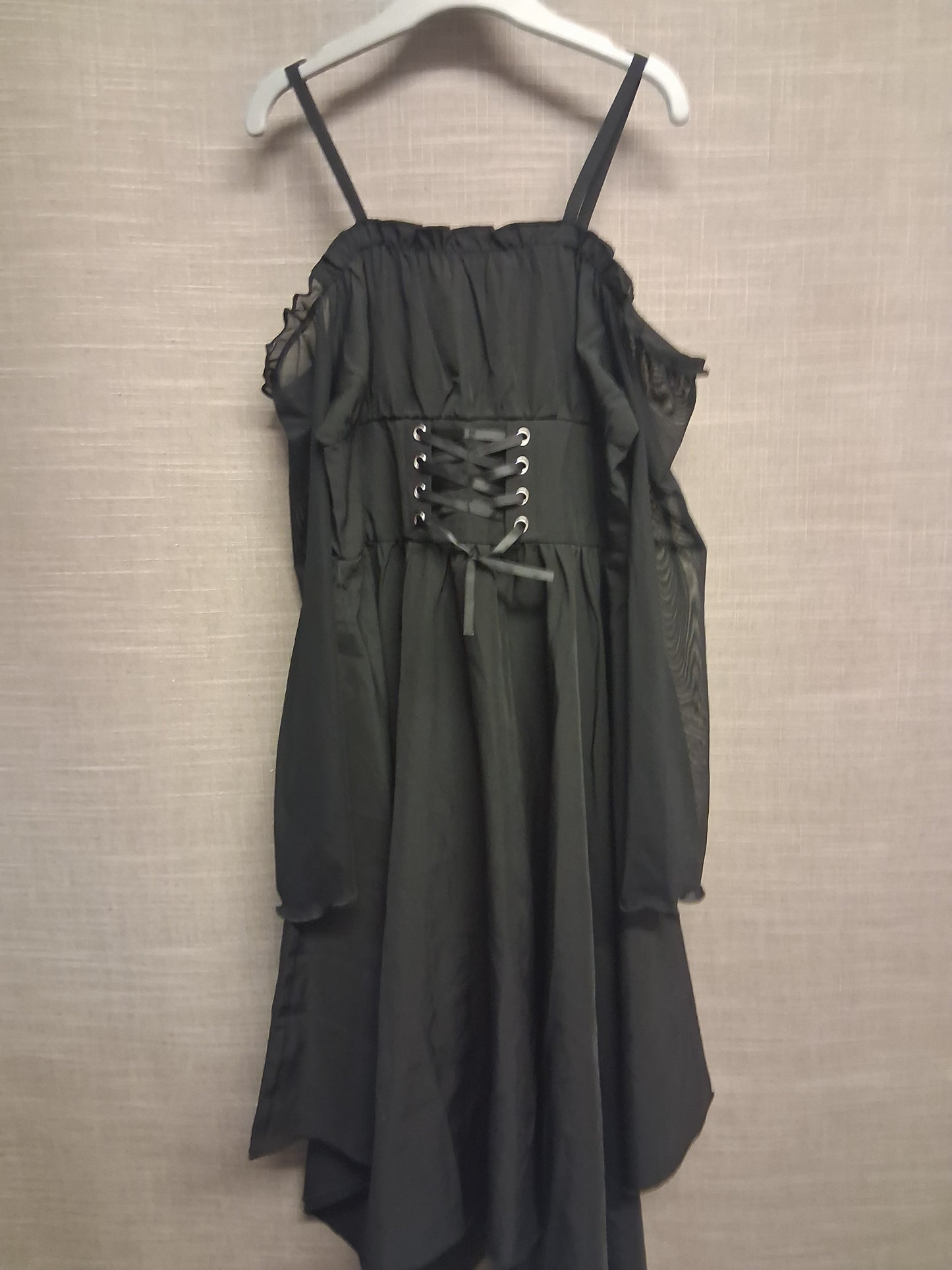Shein Girls Cold Shoulder Black Dress Age 8 Years