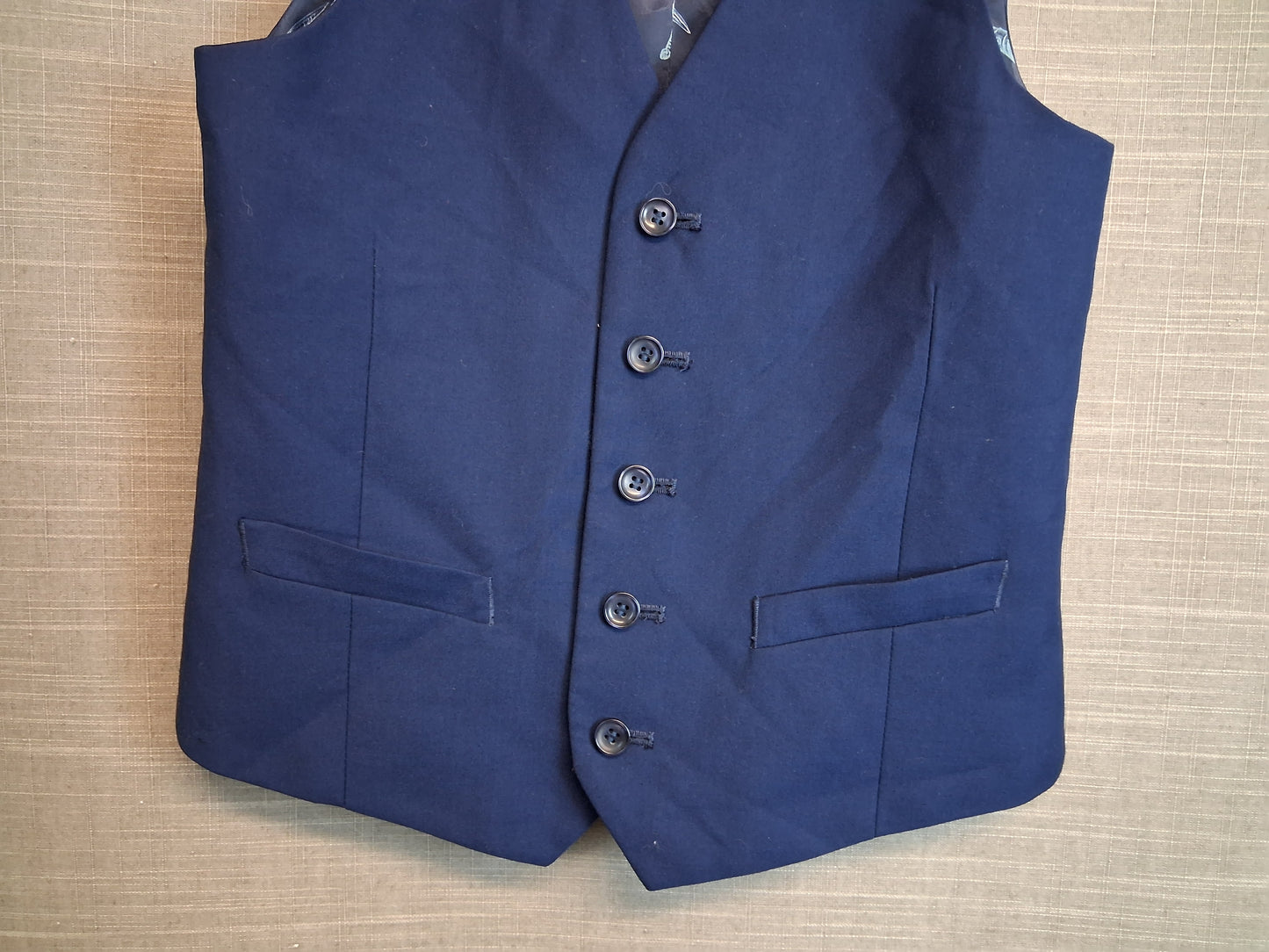 TU Boys Navy Blue Waistcoat Age 11 Years