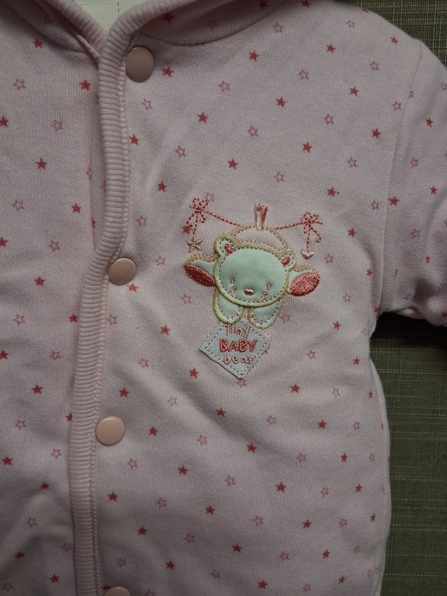 Dandelion Pink Star Print Padded Snow/Pram Suit Newborn New