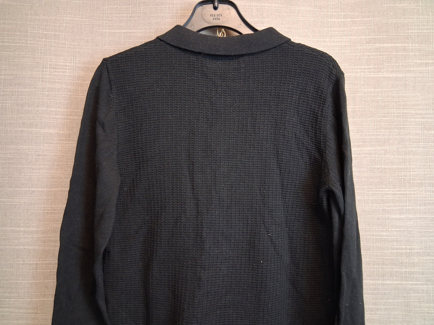Next Boys Black Knitted Long Sleeve Lightweight Sweater Age 10 Years New