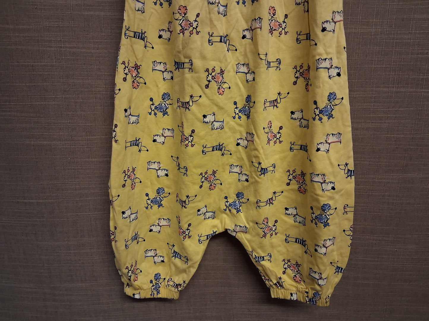Nutmeg Girls Romper Yellow Dog Theme Age 2-3 Years