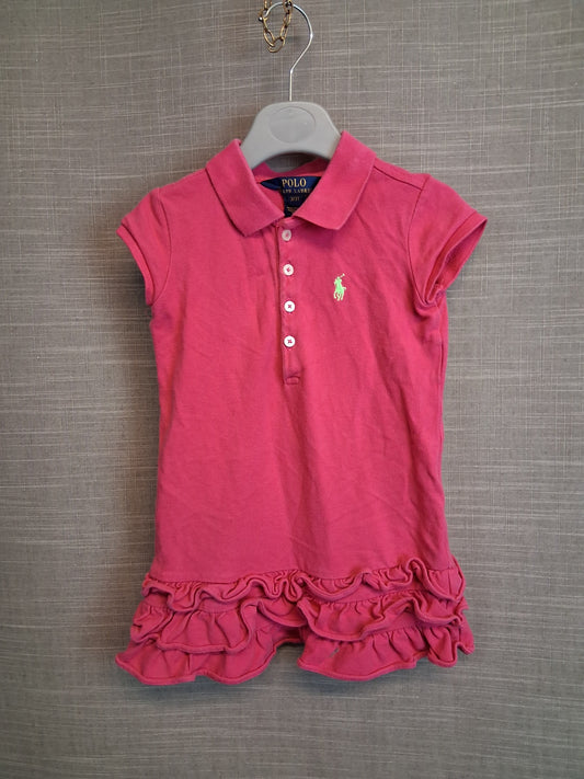 Polo Ralph Lauren Girls Pink Polo T-Shirt Dress Age 3 Years