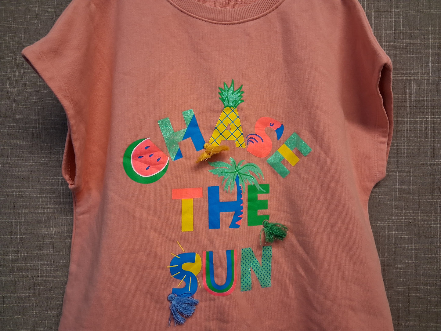 Next Girls Short Sleeve Sweater Jumper Age 11 Years