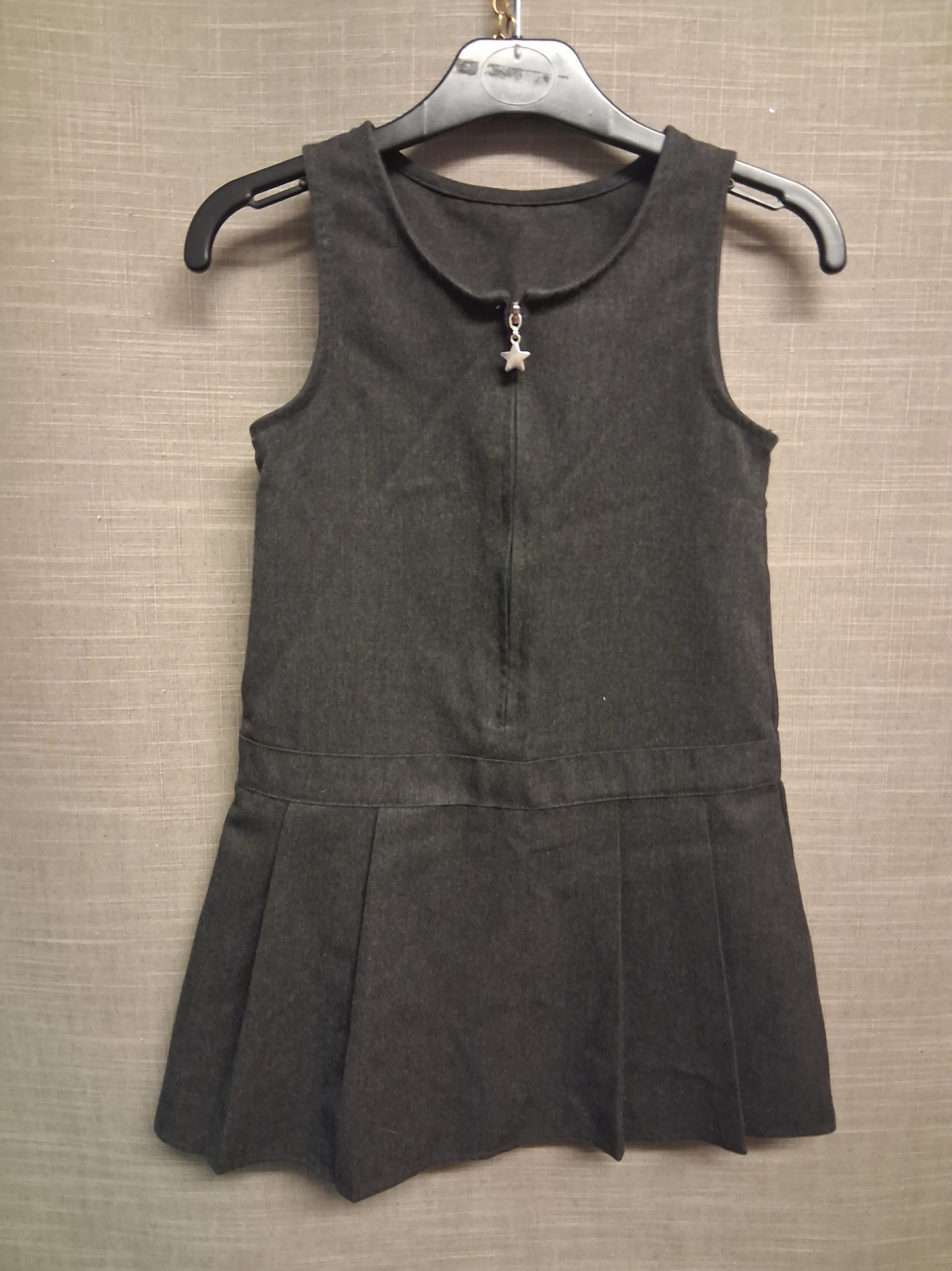 F&F Grey Pinafore School Dress Age 5-6 Years