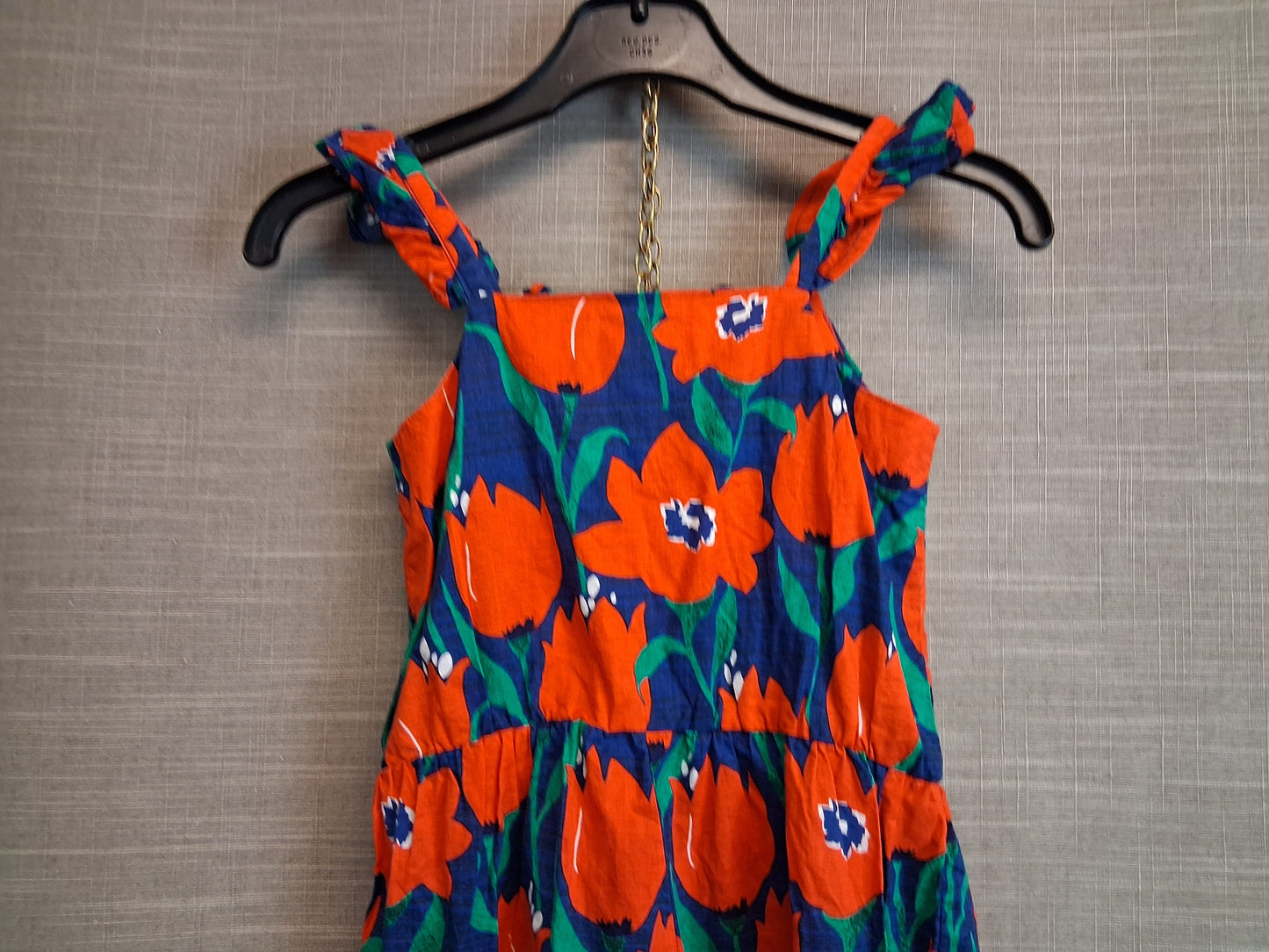 Next Girls Poppy Print Dungarees Romper Age 2-3 Years Lightweight