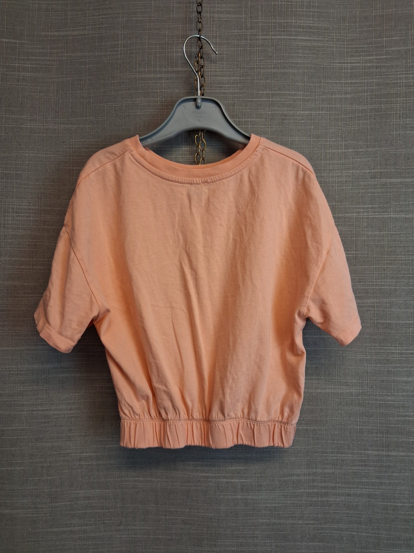 River Island Orange Cropped Short Sleeve T-Shirt Size 7-8 Years