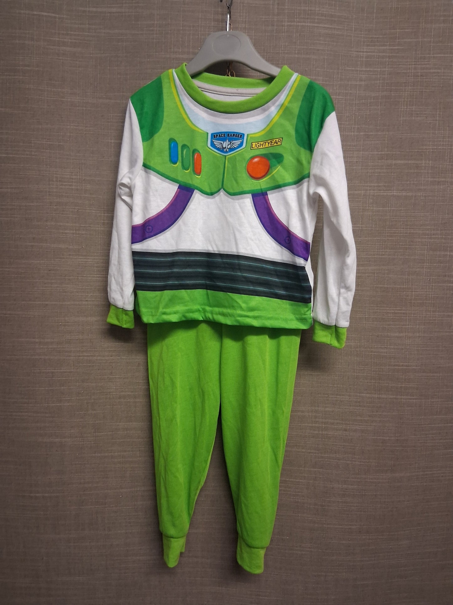 Character World Buzz Lightyear Pyjamas PJs 2 Piece Set Age 2-3 Years