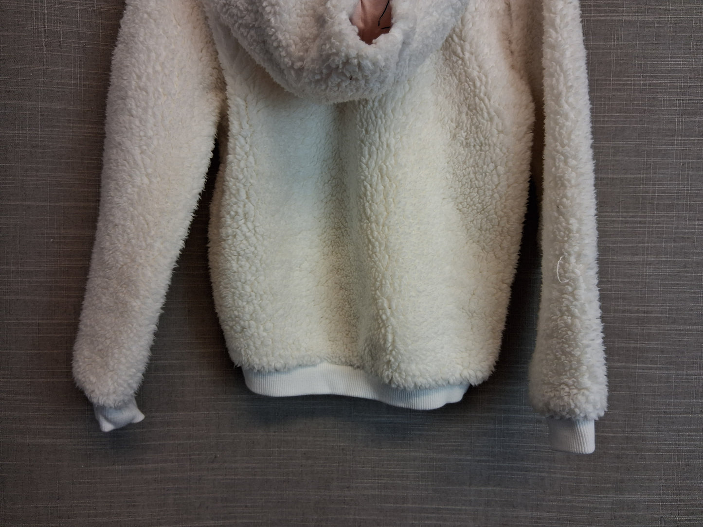 Marks & Spencer Girls Cream Plush Hoodie Age 5-6 Years