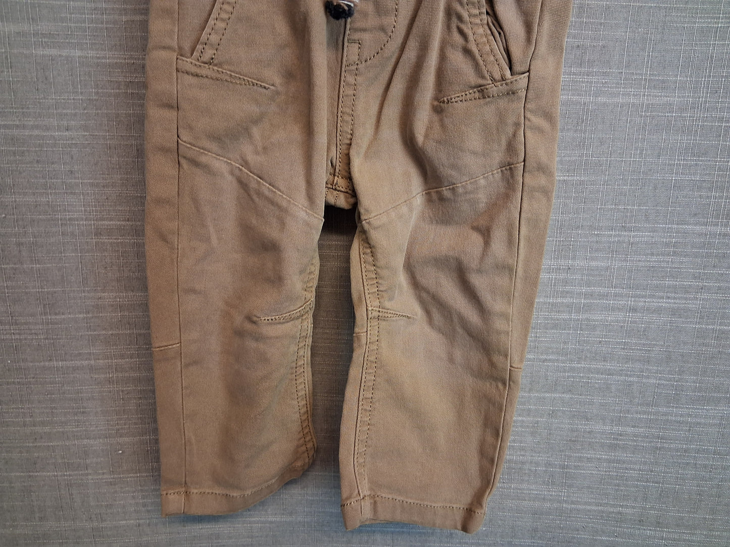 Marks and Spencer Boys Chino Brown Trousers Age 6-9 Months