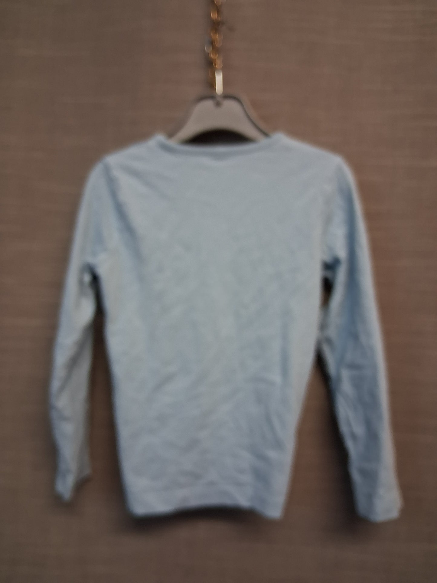George Girls Long Sleeve Blue Jersey T-Shirt Age 5-6 Years