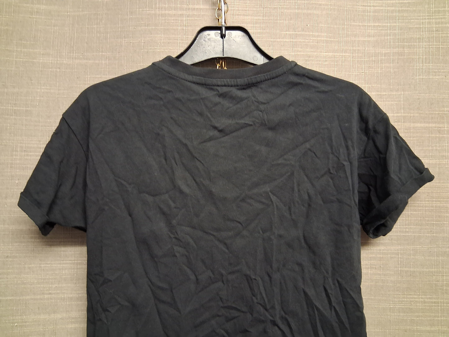 Marks & Spencer Girls Black Short Sleeve T-Shirt Age 8-9 Years