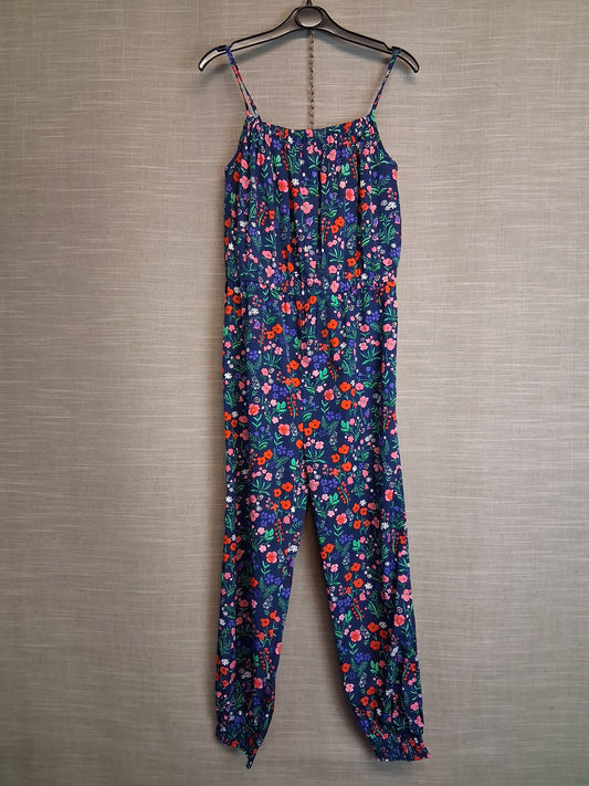 Blue Zoo Girls Blue Floral Jumpsuit Age 10 Years