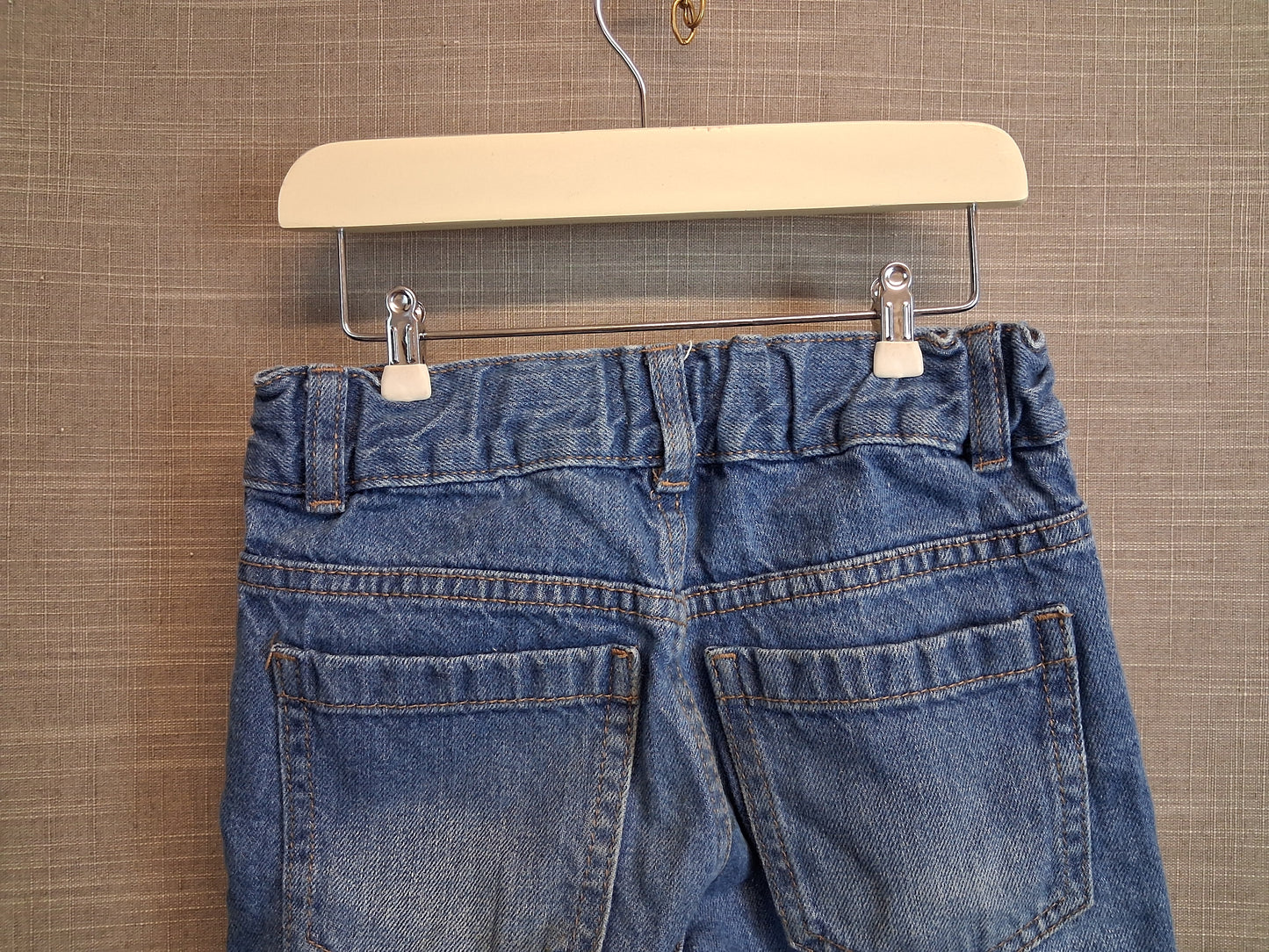 F&F Boys Blue Denim Shorts Jorts Age 4-5 Years