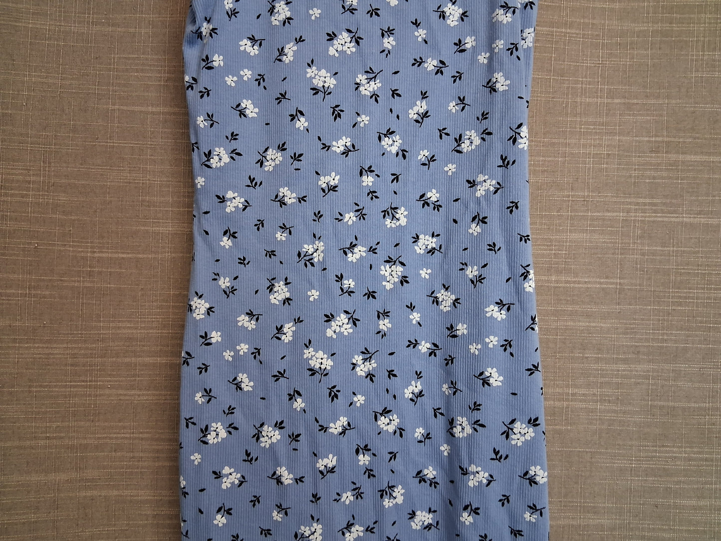 New Look Blue Floral Jersey Sleeveless Vest Dress Age 12-13 Years