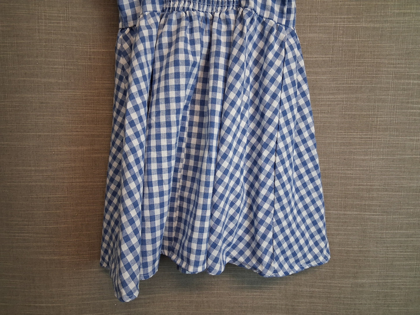 Shein Girls Blue White Gingham Dress Age 8 Years
