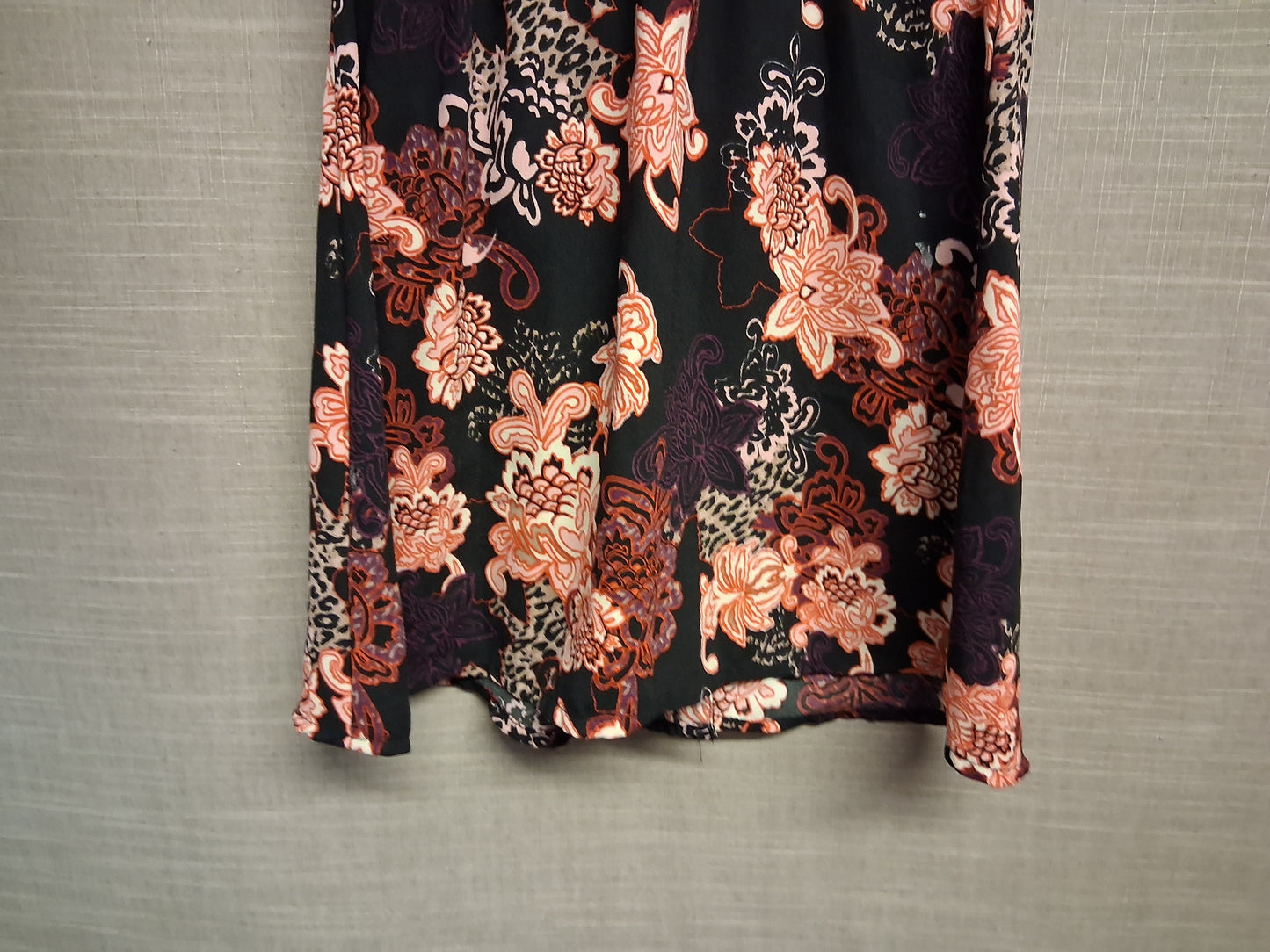 River Island Girls Shirt Dress Floral Multicolour Lace Shoulders Age 10 Years