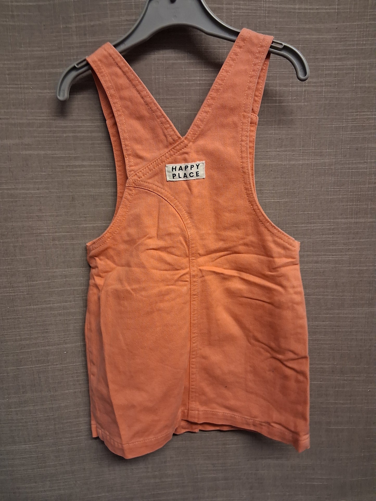 Fearne by Fearne Cotton Girls Coral Pink Pinafore Dress Age 2-3 Years