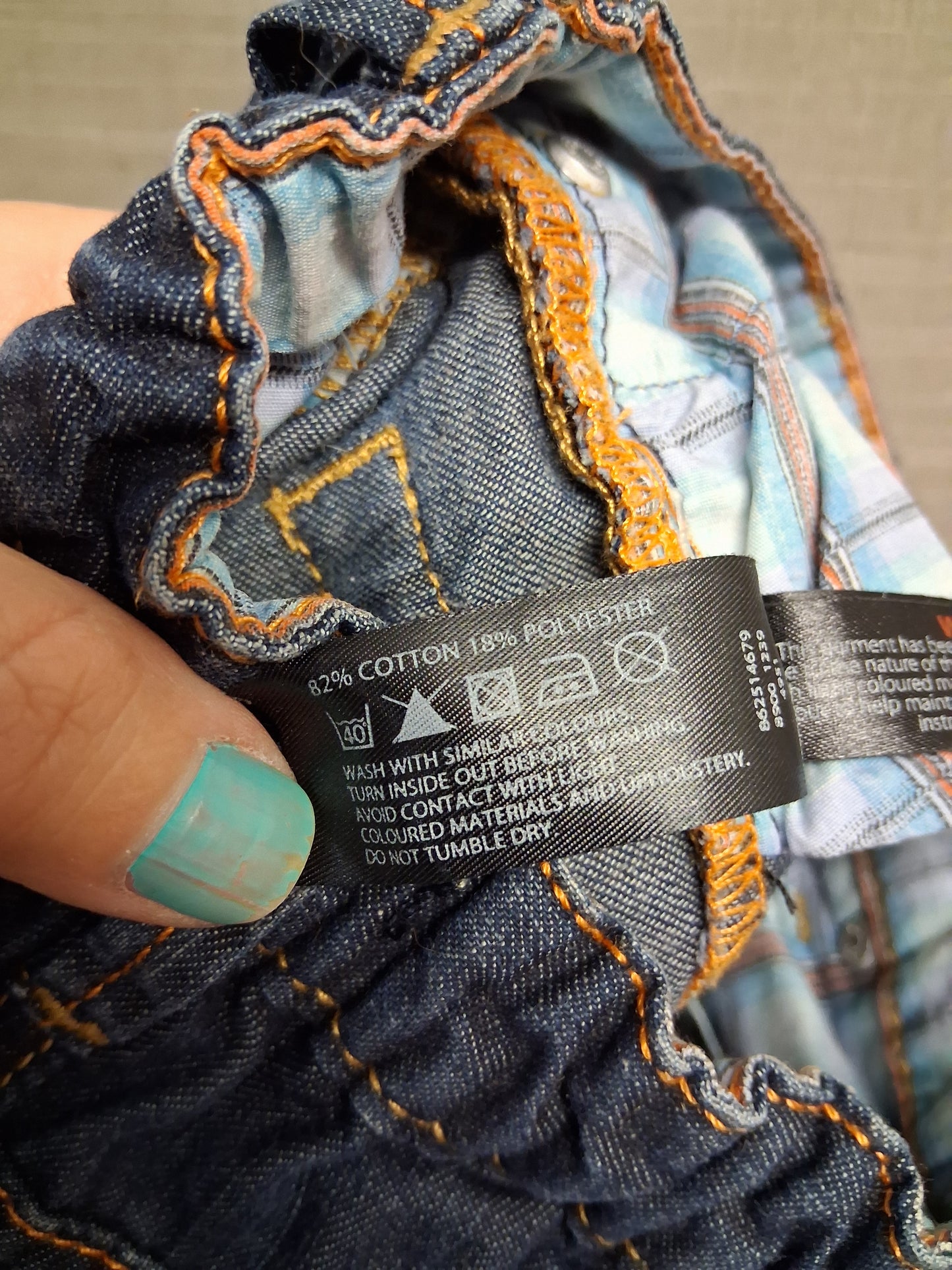 Ted Baker Boys Darkwash Blue Denim Jeans Age 3-6 Months