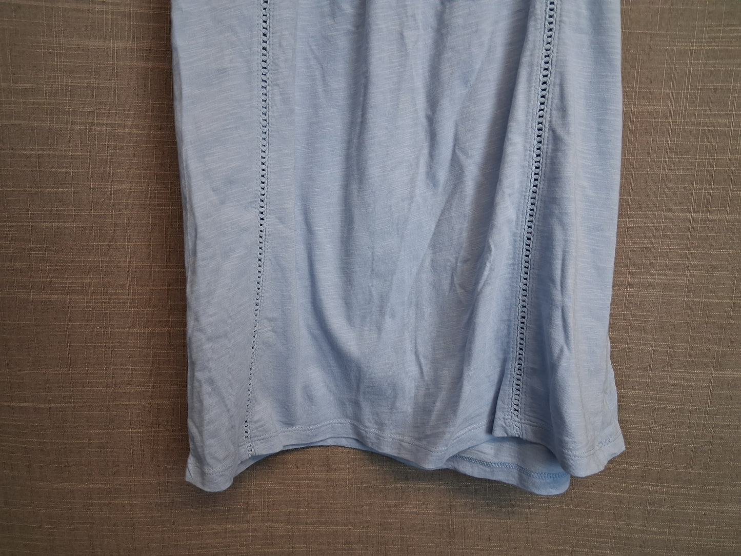 F&F Light Blue Sleeveless A Line Jersey Dress Age 6-7 Years
