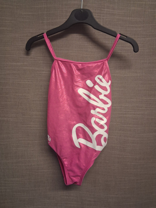 Primark Barbie Girls Pink One Piece Swimsuit Age 6-7 Years