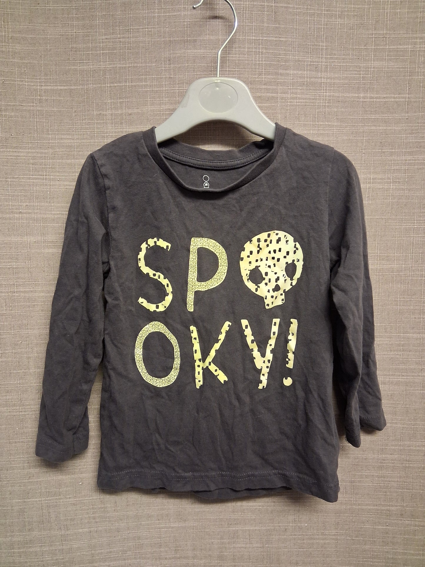 Mothercare Boys Halloween Long Sleeve Grey T-Shirt Age 2-3 Years