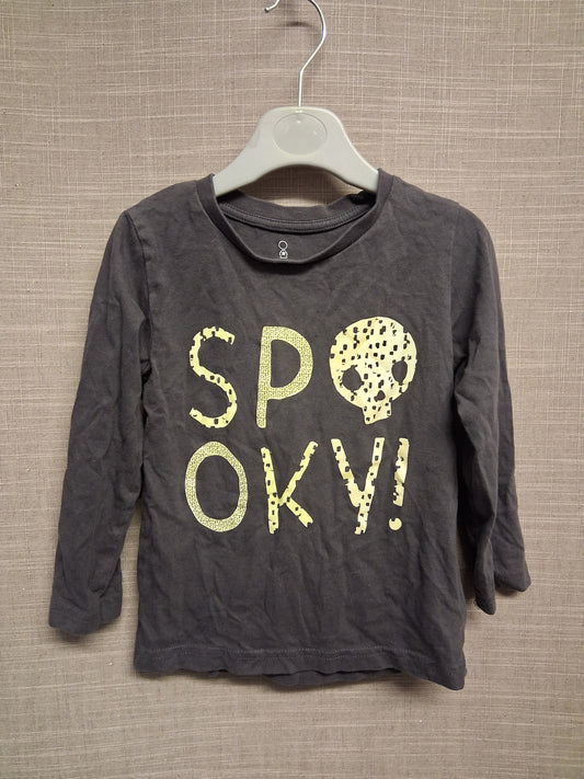 Mothercare Boys Halloween Long Sleeve Grey T-Shirt Age 2-3 Years