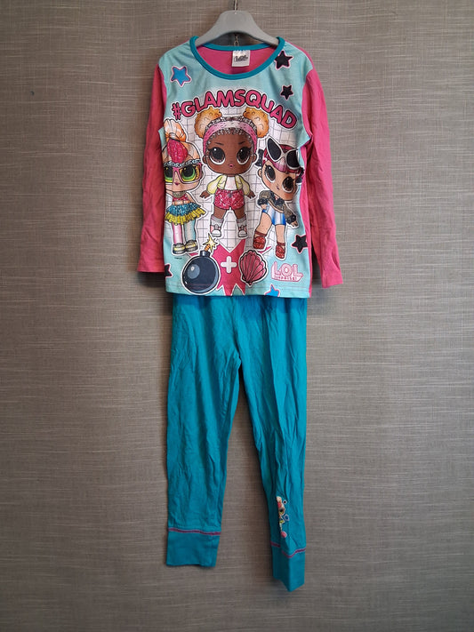 LOL Girls Pyjamas PJs Set 2 Piece Age 7-8 Years