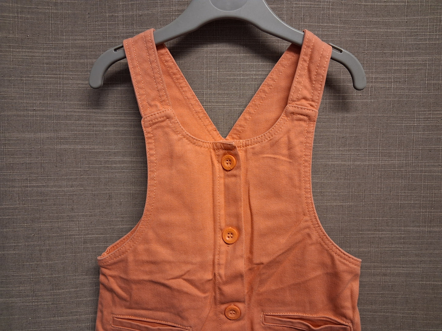 Fearne by Fearne Cotton Girls Coral Pink Pinafore Dress Age 2-3 Years