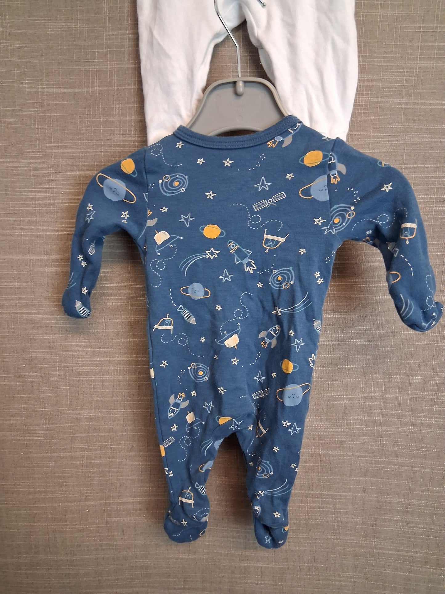 Tiny Baby Sleepsuit Rompers x 2 Jersey