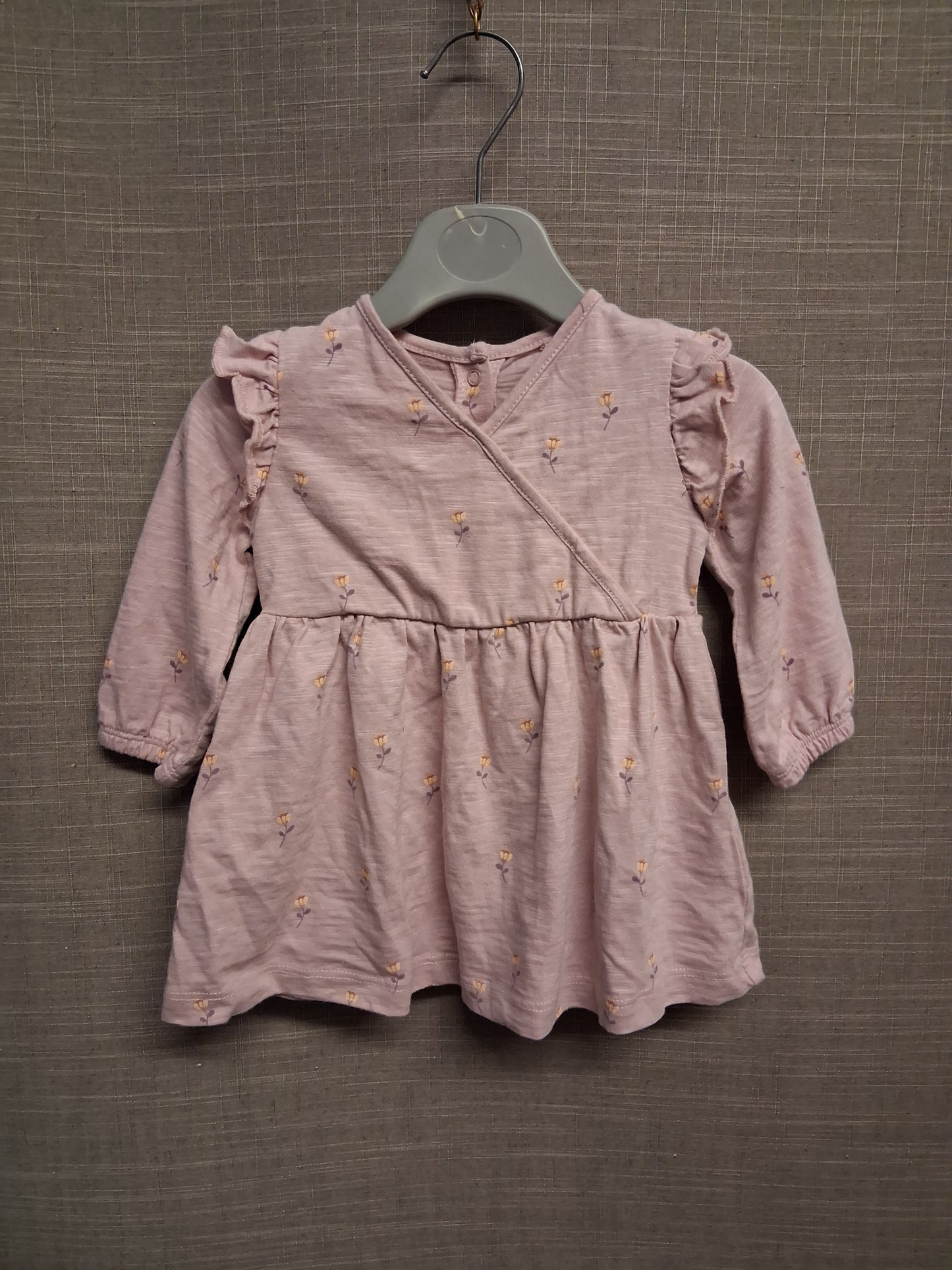 Next Pink Floral Jersey A Line Dress Age 3-6 Months