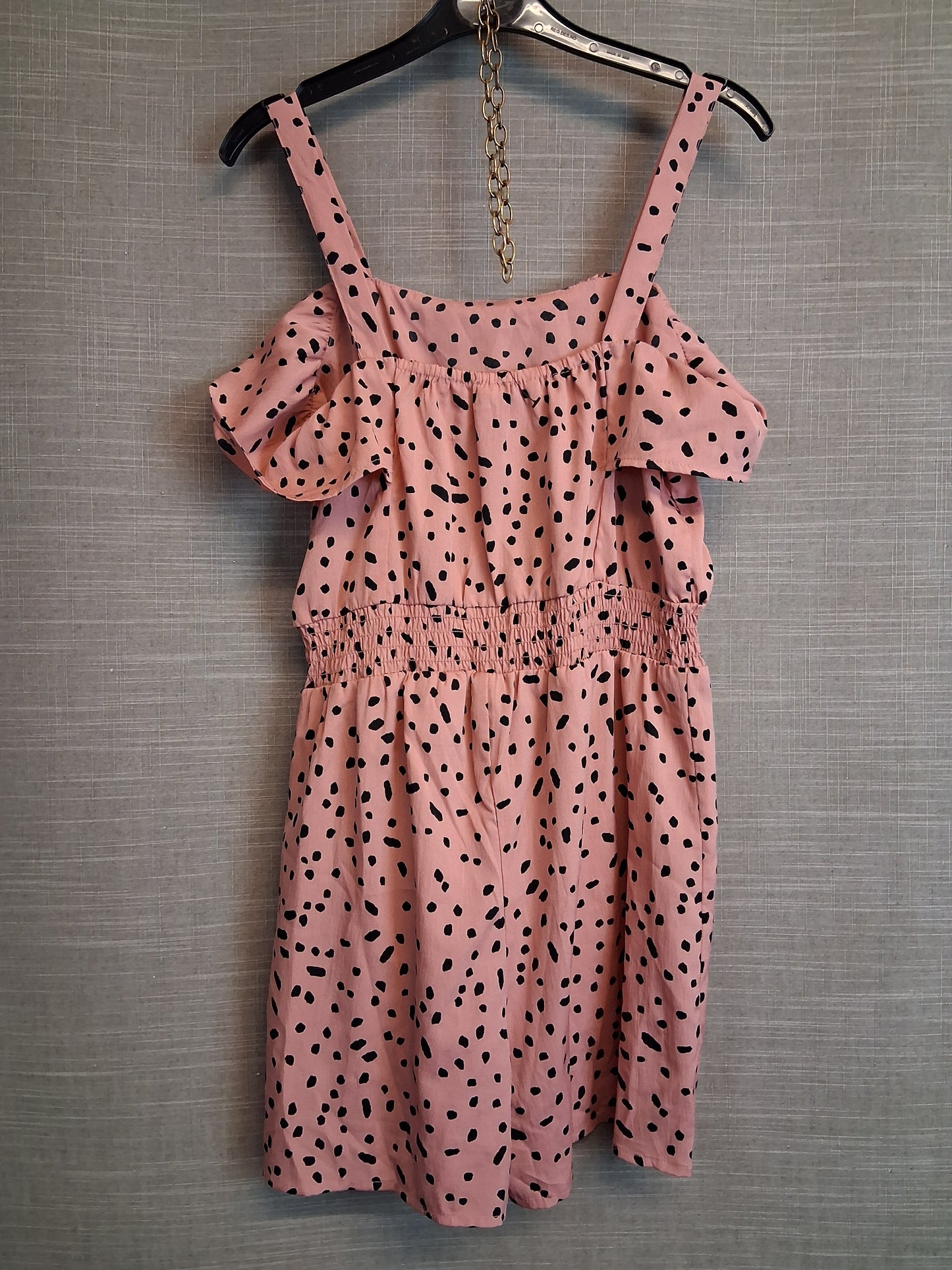 Primark Girls Pink Spotty Playsuit Age 10-11 Years